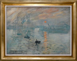 167 kopia obrazu C. Moneta, olej na płótnie, 48x63, 2021